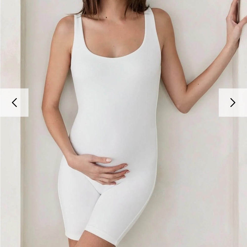 Bumpsuit White Romper